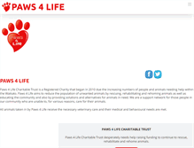 Tablet Screenshot of paws4life.co.nz